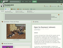 Tablet Screenshot of goyangi-spiral.deviantart.com