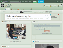 Tablet Screenshot of andyshade.deviantart.com