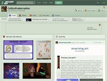 Tablet Screenshot of celticofwaternation.deviantart.com