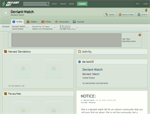 Tablet Screenshot of deviant-watch.deviantart.com
