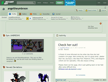 Tablet Screenshot of angeltheumbreon.deviantart.com