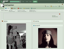Tablet Screenshot of marinaaniram.deviantart.com