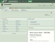 Tablet Screenshot of imurpurpose.deviantart.com