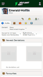 Mobile Screenshot of emerald-wolf86.deviantart.com