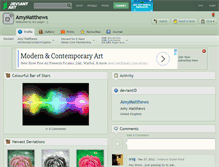 Tablet Screenshot of amymatthews.deviantart.com