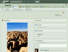 Tablet Screenshot of ender53.deviantart.com