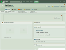 Tablet Screenshot of blacksclera.deviantart.com