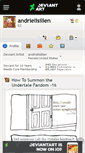 Mobile Screenshot of andrielisilien.deviantart.com