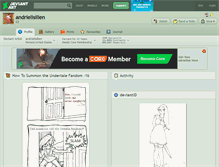 Tablet Screenshot of andrielisilien.deviantart.com