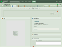 Tablet Screenshot of lillymon.deviantart.com