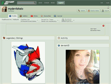 Tablet Screenshot of mydevilshalo.deviantart.com