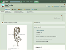 Tablet Screenshot of jazafirestar.deviantart.com