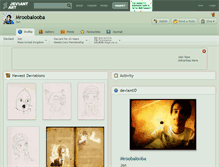 Tablet Screenshot of mroobalooba.deviantart.com