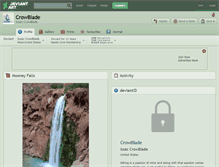 Tablet Screenshot of crowblade.deviantart.com
