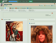 Tablet Screenshot of obscure-lolita.deviantart.com