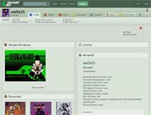 Tablet Screenshot of odd5625.deviantart.com