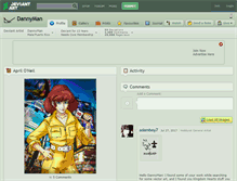 Tablet Screenshot of dannyman.deviantart.com