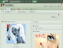 Tablet Screenshot of fuyunodjyou.deviantart.com