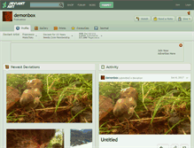 Tablet Screenshot of demonbox.deviantart.com