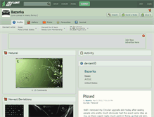 Tablet Screenshot of bazerka.deviantart.com