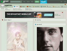Tablet Screenshot of angetriste.deviantart.com