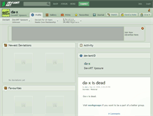 Tablet Screenshot of da-x.deviantart.com