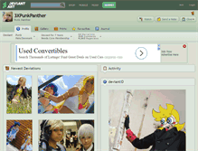 Tablet Screenshot of 3xpunkpanther.deviantart.com