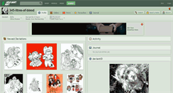 Desktop Screenshot of 345-litres-of-blood.deviantart.com