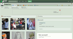Desktop Screenshot of creepycrow.deviantart.com