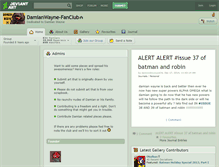 Tablet Screenshot of damianwayne-fanclub.deviantart.com