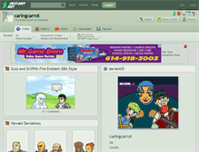 Tablet Screenshot of caringcarrot.deviantart.com