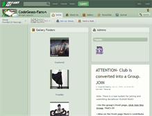 Tablet Screenshot of codegeass-fans.deviantart.com