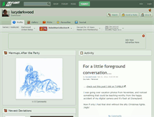Tablet Screenshot of lucydarkwood.deviantart.com