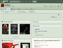Tablet Screenshot of metal-pt.deviantart.com