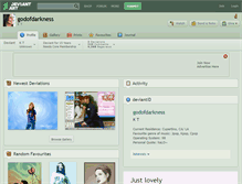 Tablet Screenshot of godofdarkness.deviantart.com