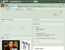 Tablet Screenshot of k-na.deviantart.com