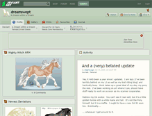 Tablet Screenshot of dreamswept.deviantart.com