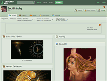 Tablet Screenshot of beci-brindley.deviantart.com