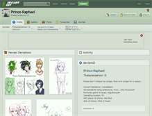 Tablet Screenshot of prince-raphael.deviantart.com