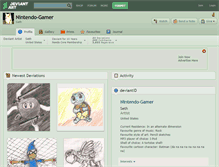 Tablet Screenshot of nintendo-gamer.deviantart.com