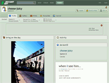 Tablet Screenshot of choose-juicy.deviantart.com