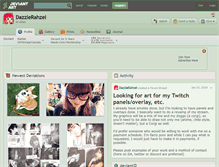 Tablet Screenshot of dazzlerahzel.deviantart.com