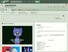 Tablet Screenshot of caramelthekitty.deviantart.com