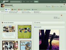 Tablet Screenshot of kinkysweet.deviantart.com