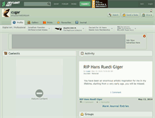 Tablet Screenshot of cugar.deviantart.com