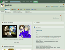 Tablet Screenshot of kozuchan.deviantart.com