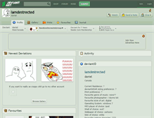 Tablet Screenshot of iamdestrected.deviantart.com