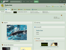 Tablet Screenshot of paula-chan.deviantart.com