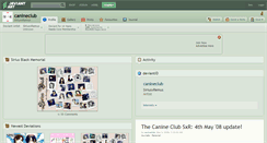 Desktop Screenshot of canineclub.deviantart.com