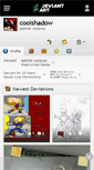 Mobile Screenshot of coolshadow.deviantart.com